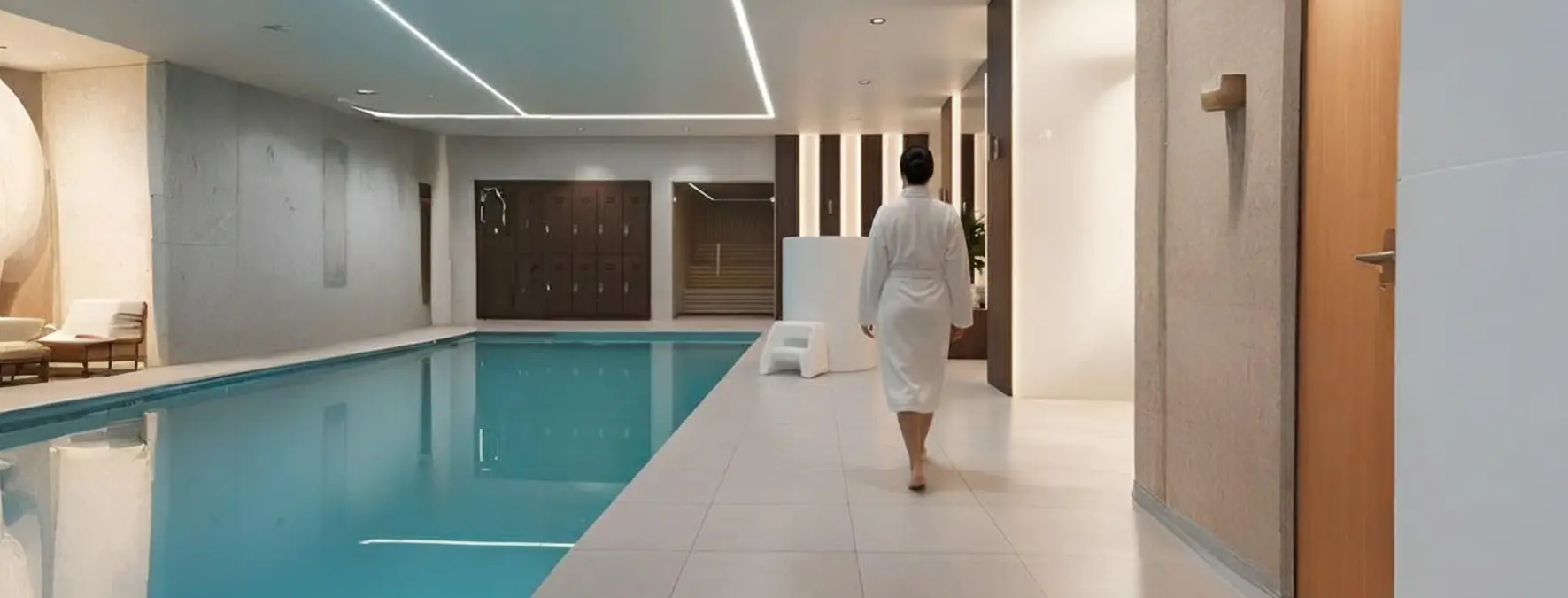 Woman post-workout relaxing