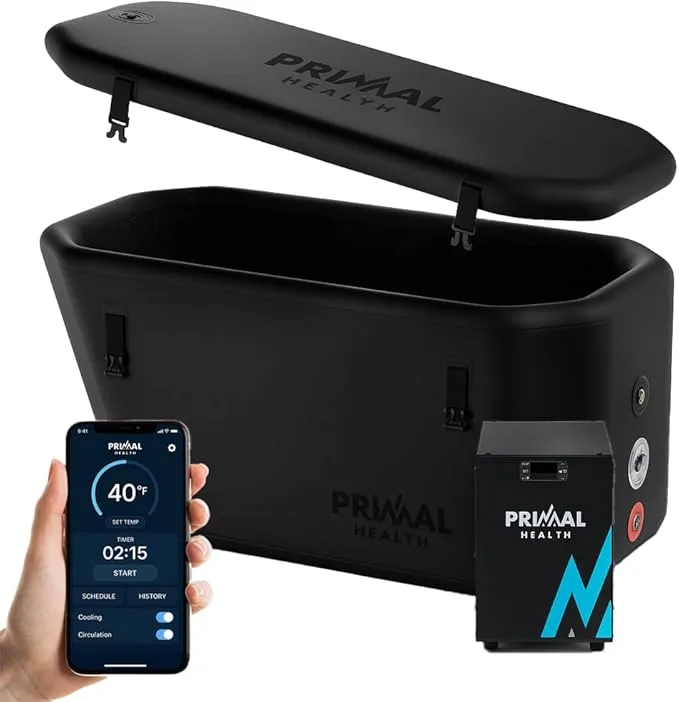 Standard complete bundle cold plunge system with reliable 1/3HP chiller